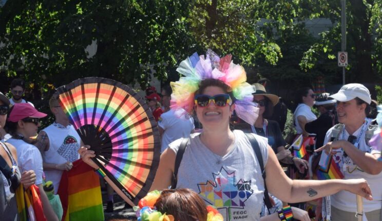 Enjoying Capital Pride celebration