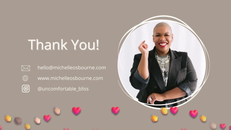 Michelle Osborne presenting at Your Body, Your Rules event